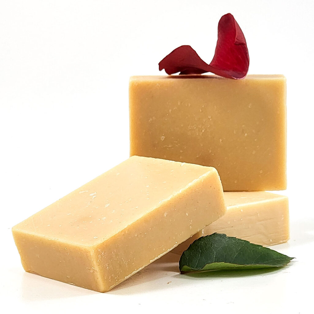 rose milk soap bars unlabeled