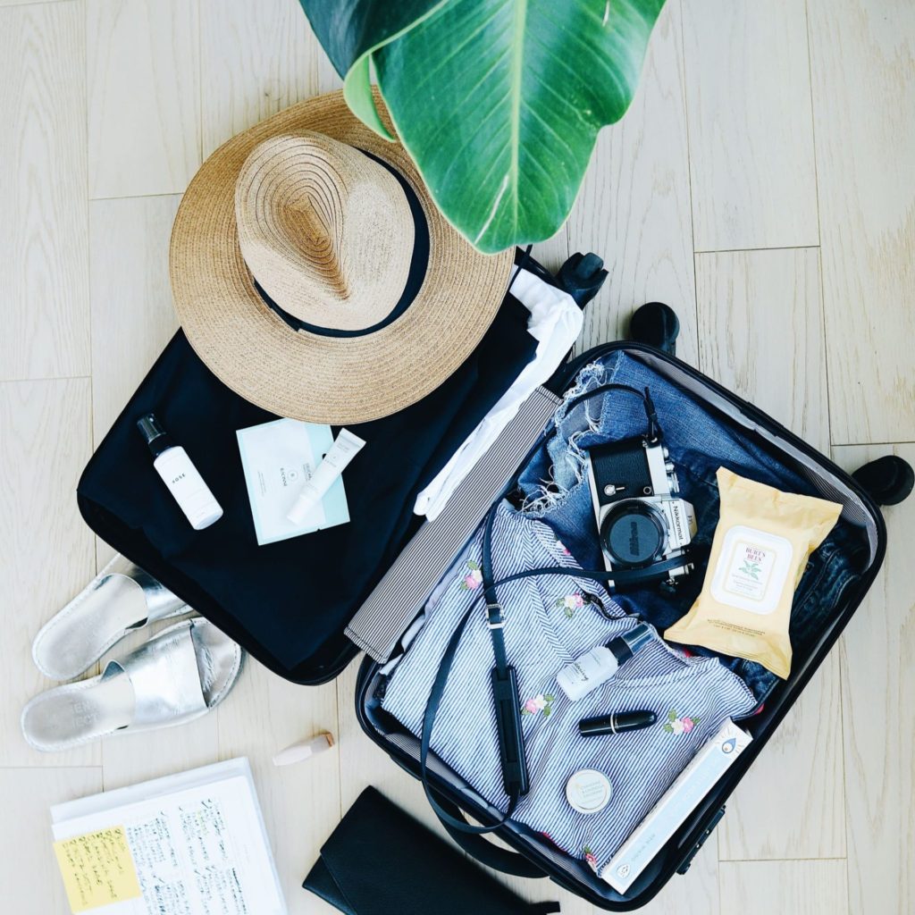 Open Suitcase that is packed