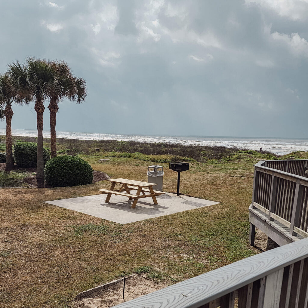 picnic table on vacation