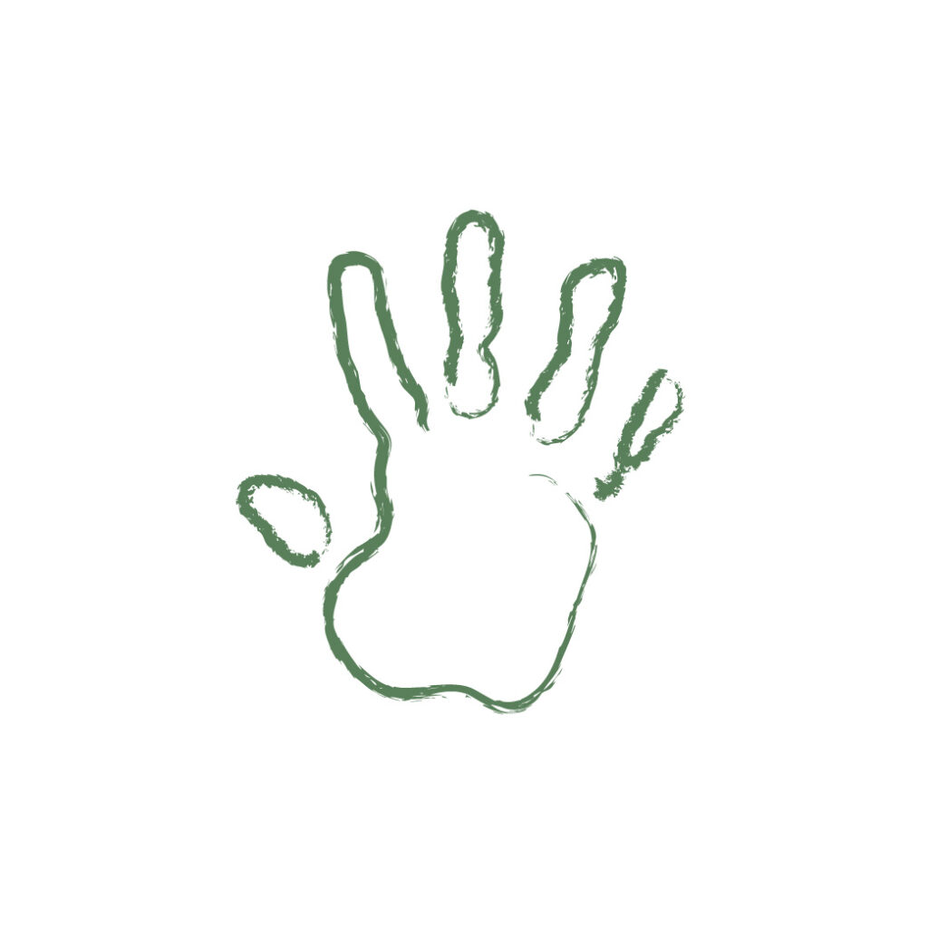 The Eco Set_hand-green Handprint
